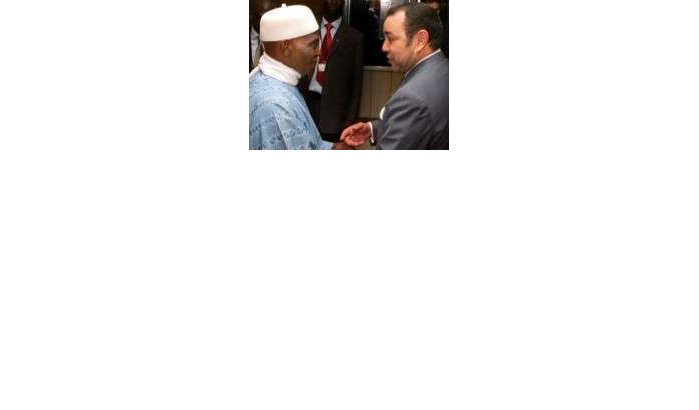 Koning Mohammed VI in Senegal 