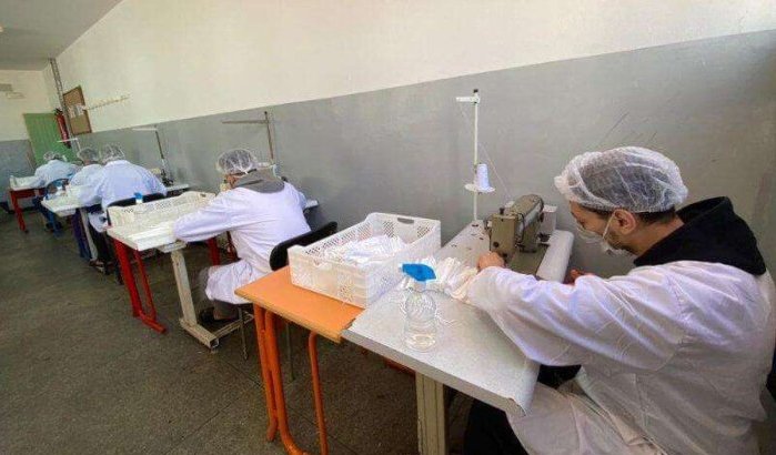 Ook Marokkaanse gevangenissen produceren mondmaskers