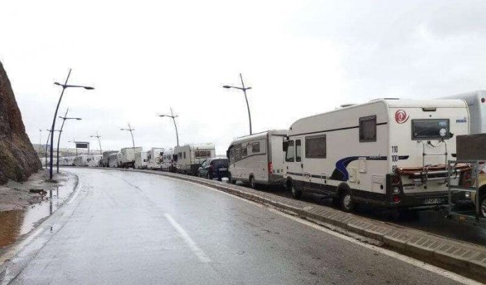 Honderden campers vast in Marokko