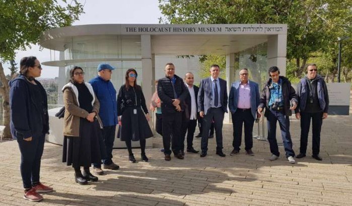 Marokkaanse journalisten bezoeken Israël, Palestijnen woedend