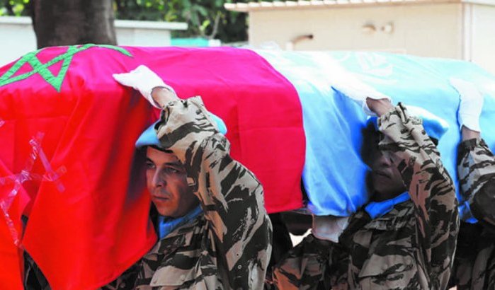 Marokkaanse blauwhelm gesneuveld in Centraal-Afrika