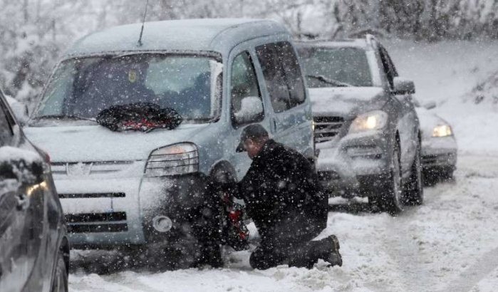 Weg tussen Tetouan en Al Hoceima gesloten door sneeuw