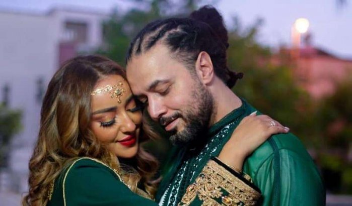 Bruiloft Abd El Fattah Grini en Jamila El Badaoui (video)