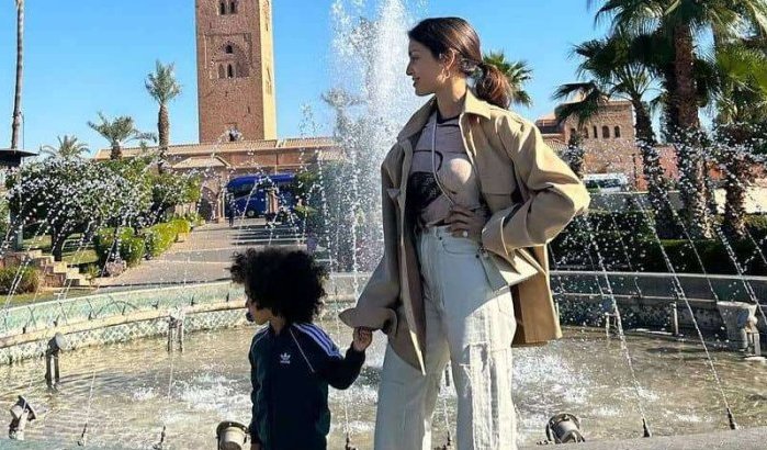 Hiba Abouk en Achraf Hakimi op vakantie in Marrakech