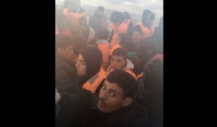 Zeldzame video van Marokkaanse migranten op weg naar Spanje