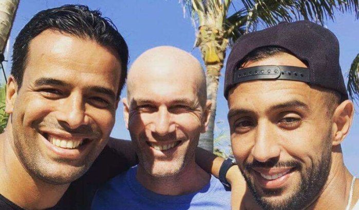 Medhi Benatia en Zinedine Zidane samen in Dubai (foto)