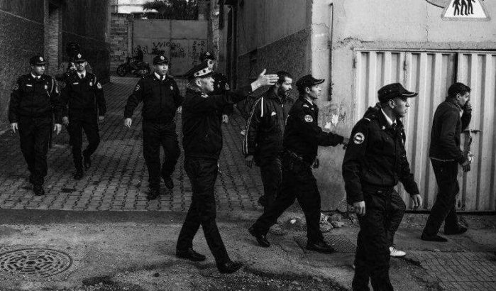 Politie Casablanca met stenen bekogeld