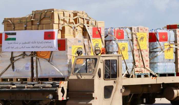 Koning Mohammed VI stuurt 180 ton hulp naar Gaza 
