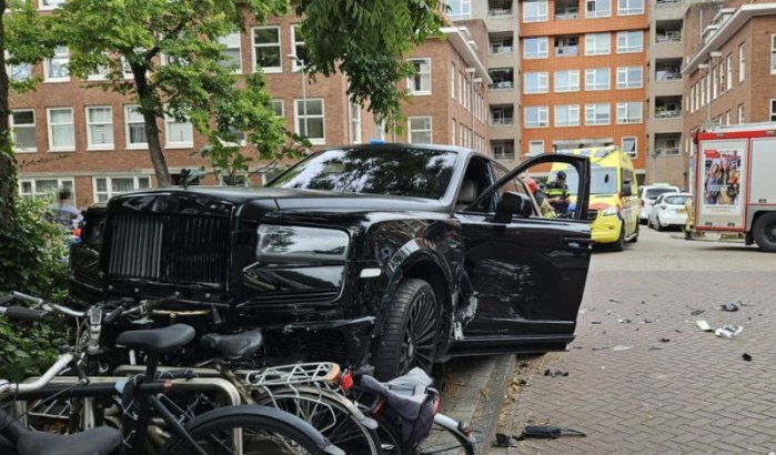 Hakim Ziyech's Rolls-Royce van 500.000 euro verwoest