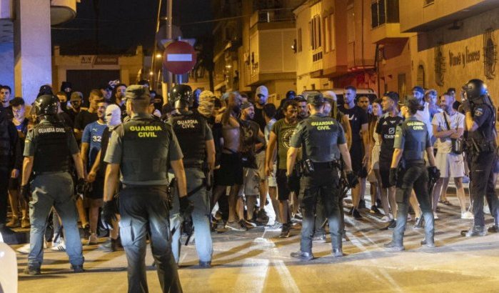 Heftige confrontaties tussen Marokkanen en politie in Spanje