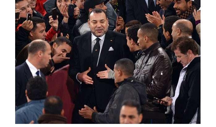 Mohammed VI en Badr Hari op finale Raja-Bayern (2-0)