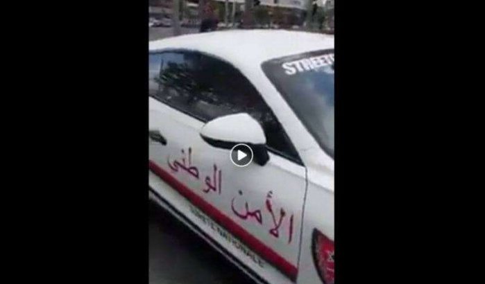 Luxe auto Marokkaanse politie in Nederland gespot (video)
