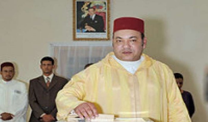 Referendum: Koning Mohammed VI in Rabat om "Ja" te stemmen