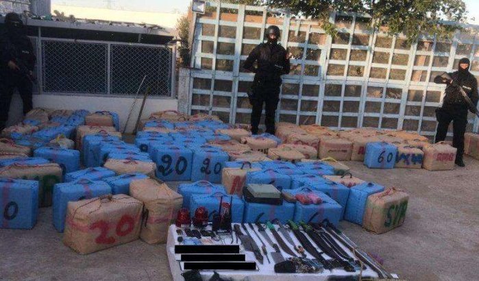 Record drugsvangst in Tanger, vijf arrestaties