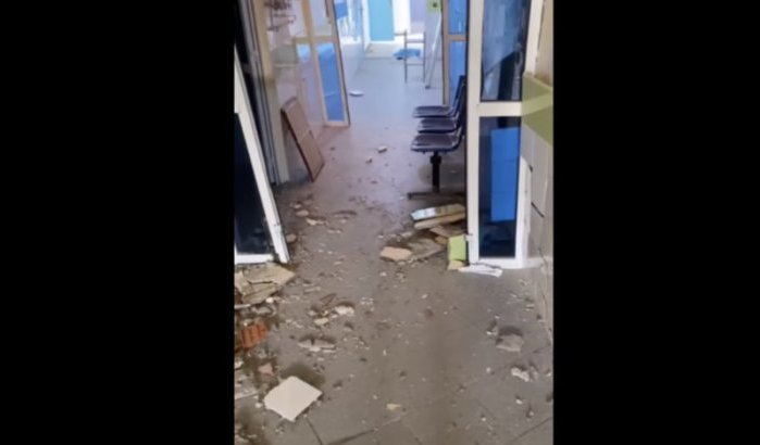 Deel ziekenhuis Sidi Kacem stort in (video)
