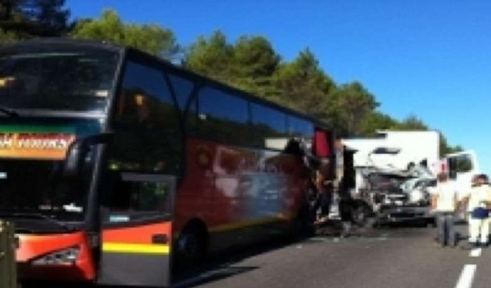 Ongeval met bus vol Marokkanen in Frankrijk
