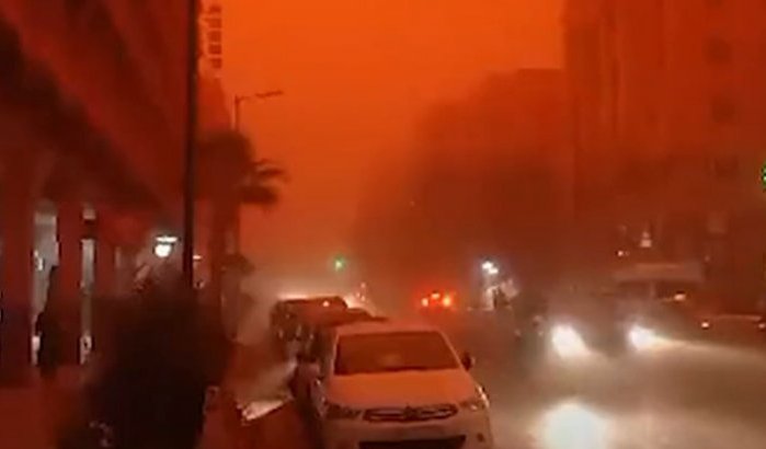 Zandstorm kleurt Marrakech en Agadir oranje: reacties!