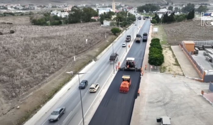 Heraanleg hoofdweg Tanger-Tetouan in beeld (video)