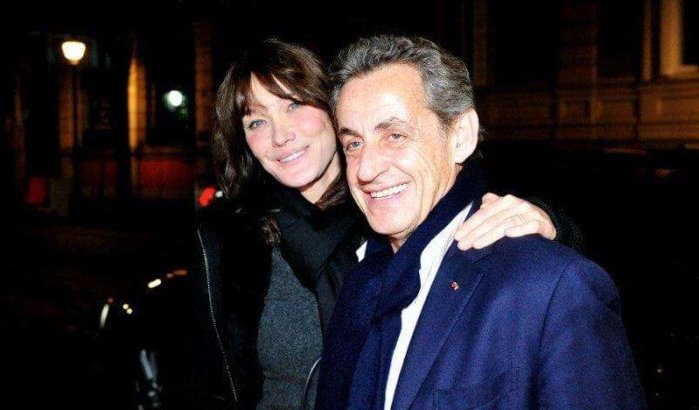 Voormalige Franse president en vrouw in Marrakech