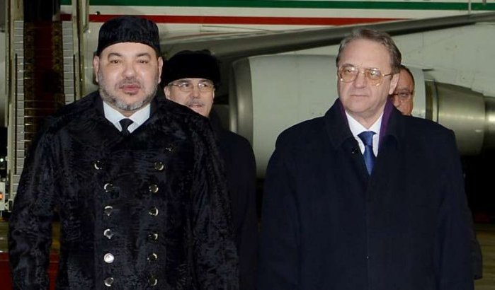 Koning Mohammed VI in Rusland aangekomen