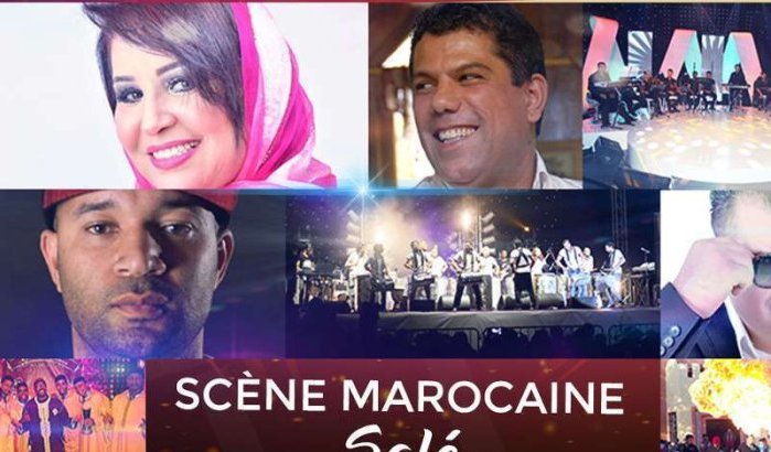 Marokkaanse zangers die op het Mawazine festival zullen zingen