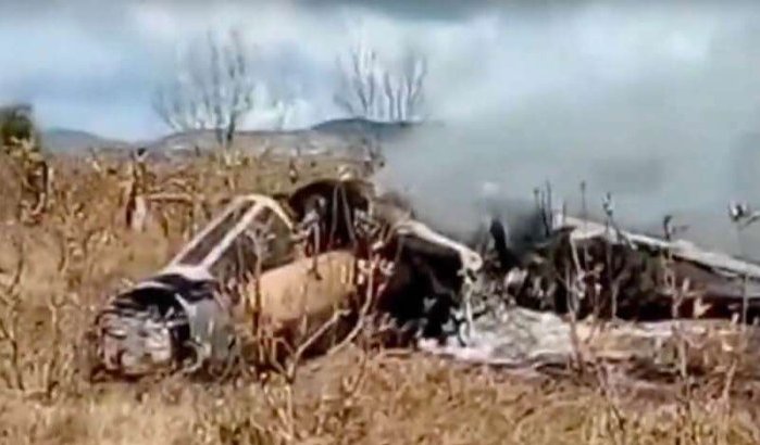 Beelden crash Mirage F1 gevechtsvliegtuig bij Taounate (video)