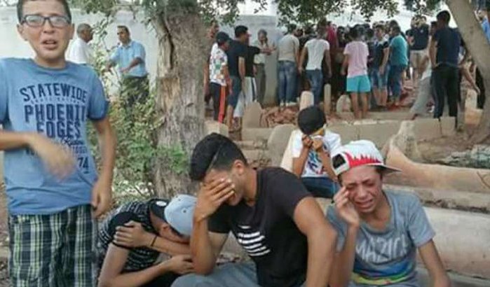 Gespannen sfeer op begrafenis Imad Attabi in Al Hoceima