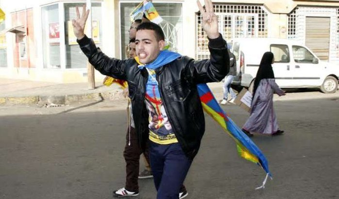 Foto's: Amazigh-demonstratie voor slachtoffers overstromingen