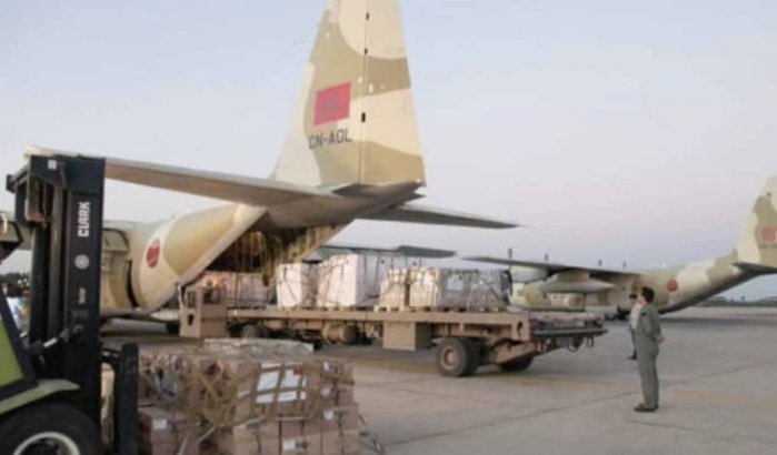 Marokkaanse vliegtuigen met medische noodhulp aangekomen in Tunesië 