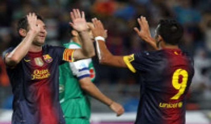Wedstrijd FC Barcelona - Raja Casablanca van 28 juli 2012