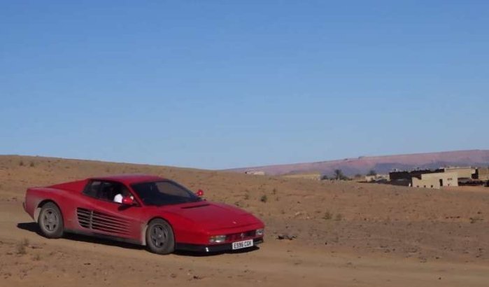 Met een Ferrari Testarossa naar Marokko