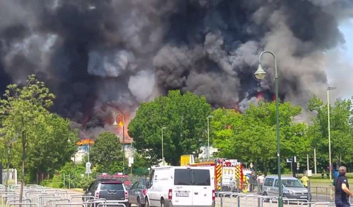 Marokkanen verdacht van grote brand in Duits opvangcentrum