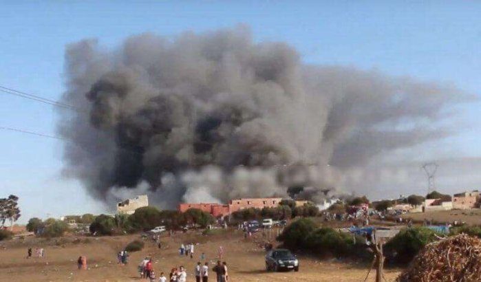 Marokko: grote brand in Mohammedia (video)