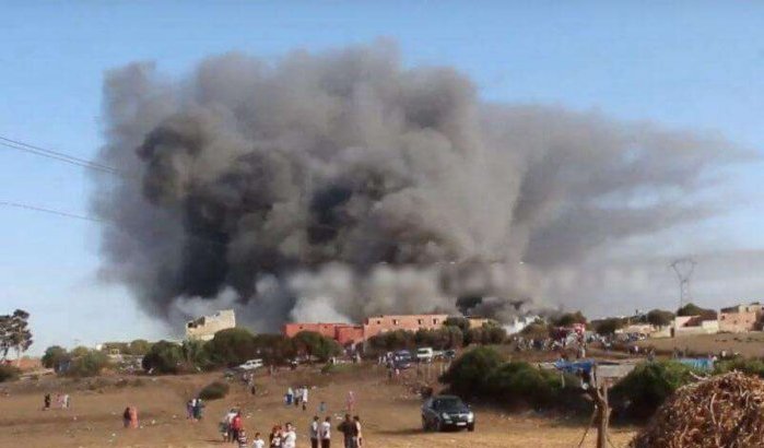 Marokko: grote brand in Mohammedia (video)