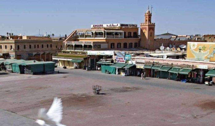 Winkeliers Djemaa el Fna plein woedend