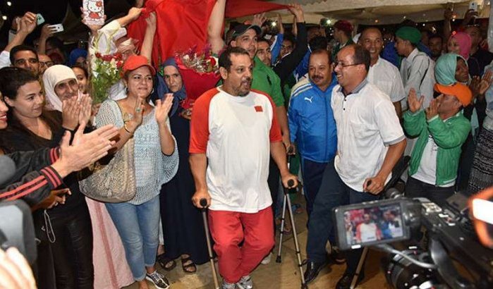 Marokkaanse Paralympische atleten keren als helden terug (video)