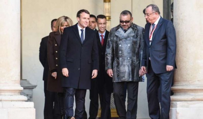 Foto's: Mohammed VI en Moulay Hassan bij Franse President
