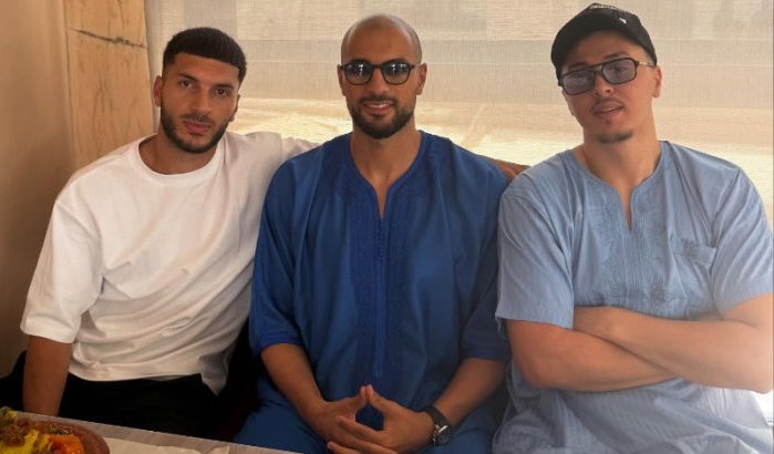Sofyan Amrabat gespot in Marrakech