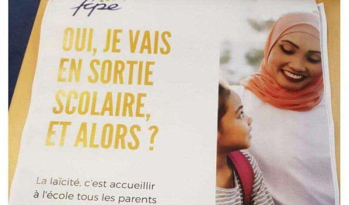 Frankrijk: ophef om affiche over hoofddoek op school