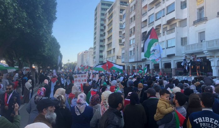 Solidariteit met Gaza: duizenden Marokkanen samen tegen Israël