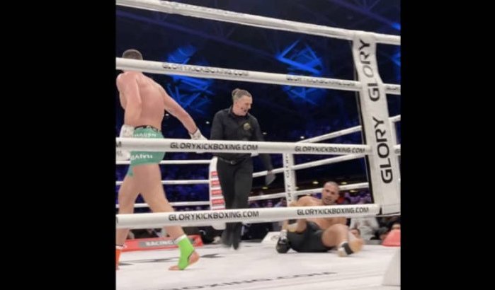 Badr Hari knockout, kickboksgala geannuleerd door rellen (video)