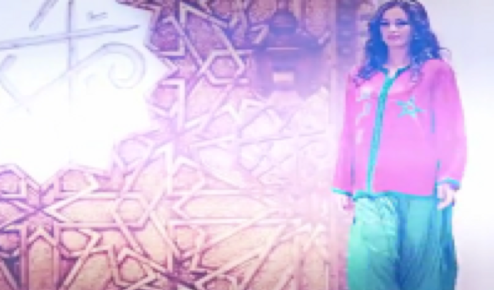 Kaftan modeshow op Artisan Expo Marrakech