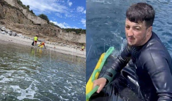 Marokkaan op nippertje uit zee gered in Sebta (video)