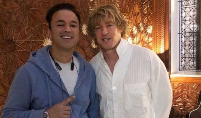Acteur Owen Wilson in Marrakech (foto's)