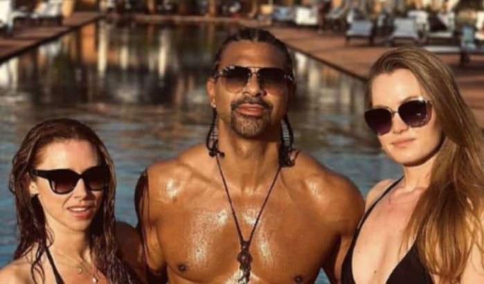 Bekende bokser David Haye op vakantie in Marrakech