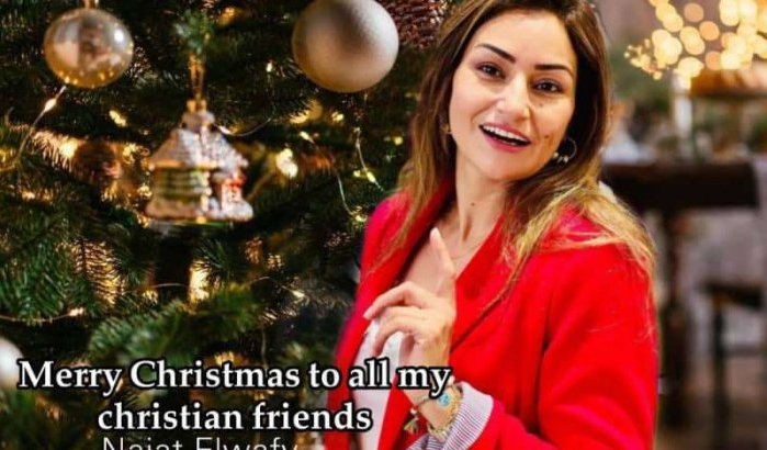 Actrice Najat Elwafy onder vuur na bericht over Kerstmis