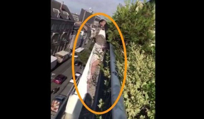 Mohamed redt vrouw die van 5e verdieping wil springen in Frankrijk (video)