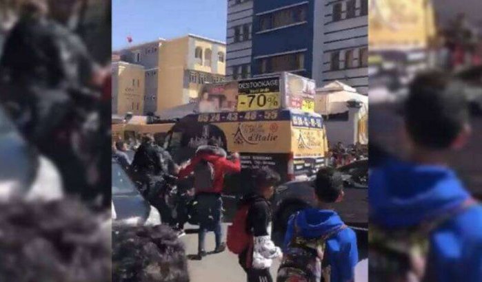 Marrakech : man rijdt op menigte in, schoolkinderen gewonden