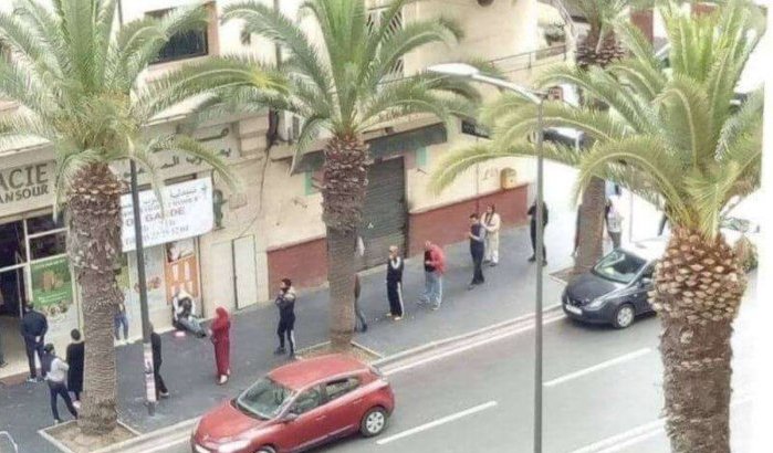 Marokko in de ban van uitzonderlijke foto wachtende klanten apotheek