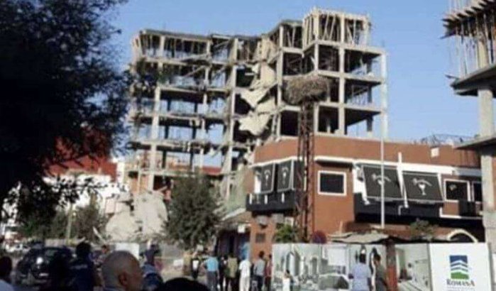 Pand in aanbouw ingestort in Kenitra (video)